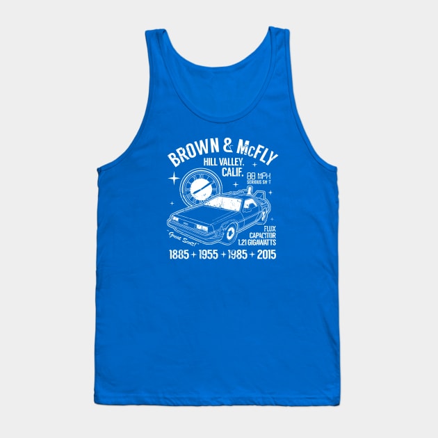 Brown and McFly Tank Top by PopCultureShirts